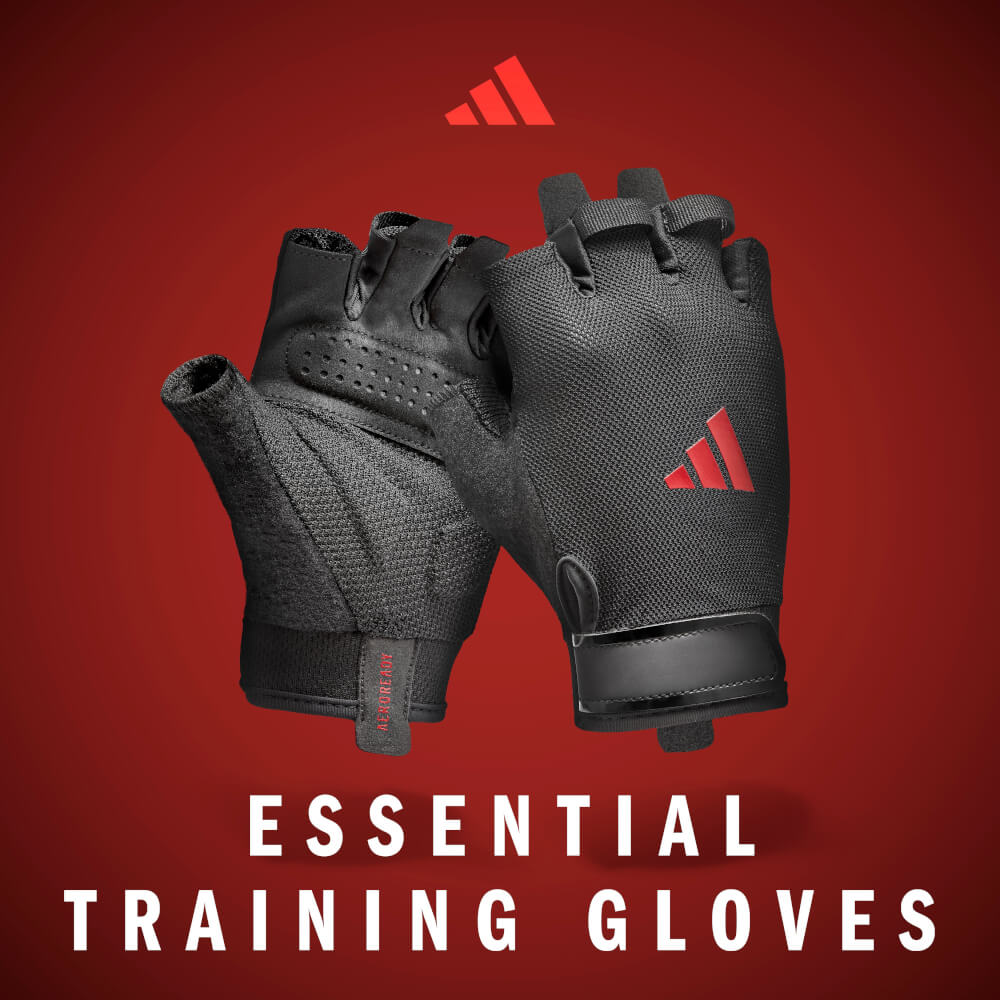 ถุงมือ Essential Training ADIDAS ADGB-15001RD สีแดง ไซส์ S